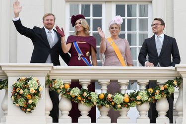 La reine Maxima et le roi Willem-Alexander des Pays-Bas avec la princesse Laurentien et le prince Constantijn à La Haye, le 17 septembre 2019