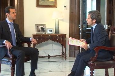 David Pujadas a interviewé Bachar El-Assad. 