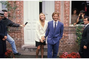 Le mariage d’Estelle et David Hallyday, vendredi 15 septembre 1989.