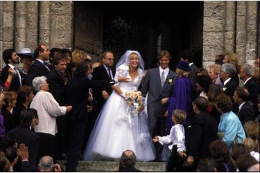 Le mariage d’Estelle et David Hallyday, vendredi 15 septembre 1989.