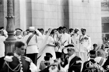 Mariage du roi Constantin II de Grèce et de la princesse Anne-Marie de Danemark, à Athènes le 18 septembre 1964 