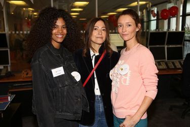 Tina Kunakey, Karen Ann et Audrey Marnay lors de la 15e édition du Charity Day organisé par Aurel BGC en mémoire des victimes du 11 septembre 2001, à Paris le 11 septembre 2019 