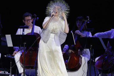 Björk en concert à New York le 23 mars