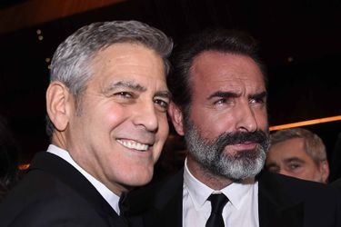 George Clooney et Jean Dujardin aux César