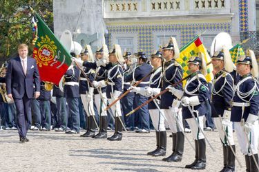 Le roi Willem-Alexander des Pays-Bas à Lisbonne, le 10 octobre 2017