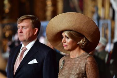 La reine Maxima et le roi Willem-Alexander des Pays-Bas à Lisbonne, le 10 octobre 2017
