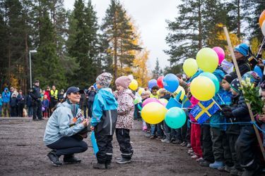 La princesse Victoria de Suède dans le comté de Västerbotten, le 6 octobre 2017