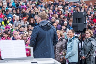 La princesse Victoria de Suède dans le comté de Västerbotten, le 6 octobre 2017