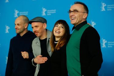 Jonny Lee Miller, Ewen Bremner, Anjela Nedyalkova et Danny Boyle lors du 67e Festival de Berlin.