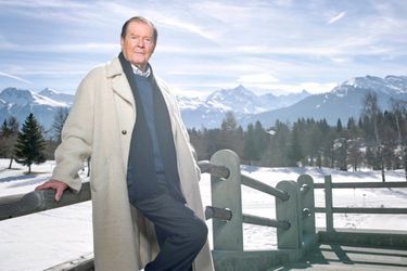 Roger Moore à Crans-Montana, en Suisse 