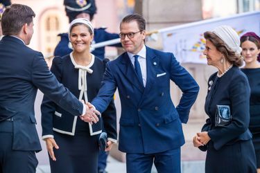 La princesse Victoria, le prince Daniel et la reine Silvia de Suède à Stockholm, le 10 septembre 2019