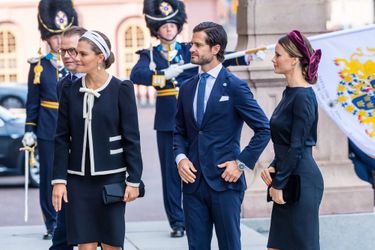 Les princesses Victoria et Sofia et les princes Daniel et Carl Philip de Suède à Stockholm, le 10 septembre 2019