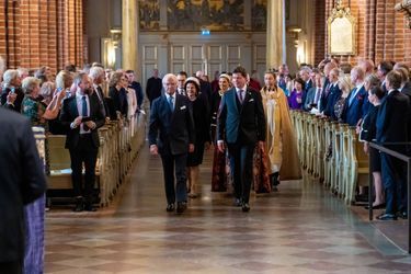 La famille royale de Suède dans la cathédrale de Stockholm, le 10 septembre 2019