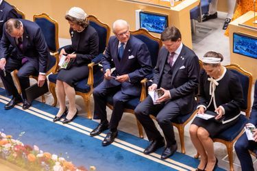 La reine Silvia, le roi Carl XVI Gustaf et la princesse Victoria de Suède à Stockholm, le 10 septembre 2019