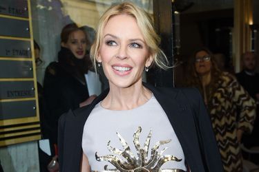 Kylie Minogue à Paris en janvier 2017.