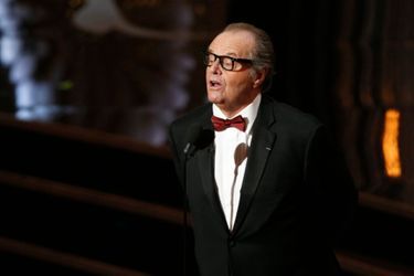 Jack Nicholson aux Oscars en 2013.
