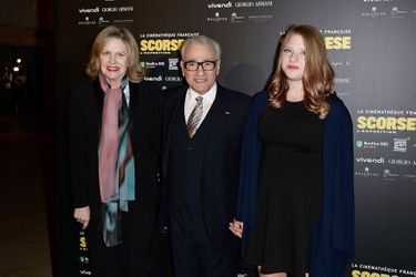Martin Scorsese, entouré de son épouse et de leur fille