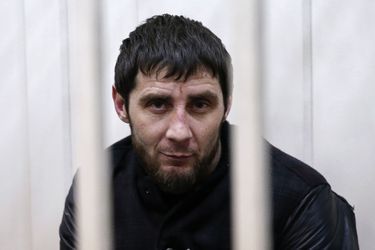 Zaour Dadaïev, suspecté dans l'affaire du meurtre de l'opposant russe Boris Nemtsov, en cellule.