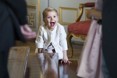 La princesse Estelle de Suède au château de Drottningholm, le 11 octobre 2015