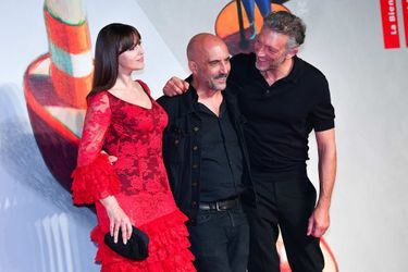 Monica Bellucci, Gaspar Noé et Vincent Cassel à Venise, le 31 août 2019.