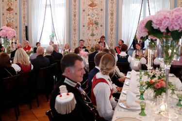 Le déjeuner au Palais royal à Oslo après la confirmation de la princesse Ingrid Alexandra de Norvège, le 31 août 2019