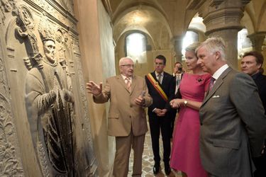 La reine Mathilde et le roi des Belges Philippe à Lobbes, le 5 septembre 2019