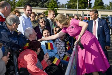 La reine des Belges Mathilde en visite à Bienne-Lez-Happart, le 5 septembre 2019