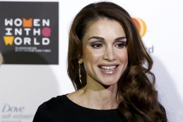 La reine Rania de Jordanie au sommet Women in the World à Londres, le 8 octobre 2015