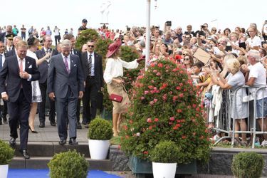 La reine Maxima et le roi Willem-Alexander des Pays-Bas avec la reine Mathilde et le roi des Belges Philippe à Terneuzen, le 31 août 2019