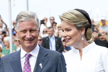 La reine Mathilde de Belgique et le roi des Belges Philippe à Terneuzen, le 31 août 2019