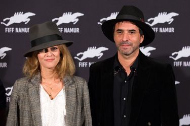 Vanessa Paradis et Samuel Benchetrit à l'avant-première de "Chien", en Belgique le 4 octobre 2017.