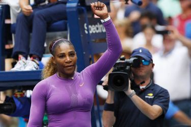 Serena Williams après sa victoire au 3e tour de l&#039;US Open.