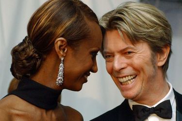 Iman et David Bowie, au temps du bonheur.