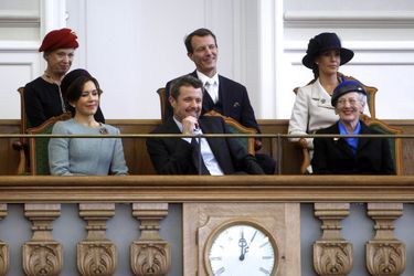 La famille royale de Danemark à la rentrée du Parlement à Copenhague, le 3 octobre 2017