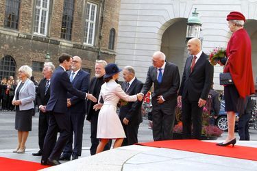 Le prince Joachim, les princesses Marie et Benedikte de Danemark à Copenhague, le 3 octobre 2017