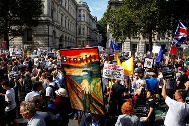 Des manifestations ont eu lieu dans une trentaine de villes, dont Londres, Manchester (nord-ouest de l&#039;Angleterre), Edimbourg (Ecosse), Swansea (Pays de Galles) et Belfast (Irlande du Nord), sous le mot d&#039;ordre &quot;Arrêtez le coup d&#039;Etat&quot; de Boris Johnson.