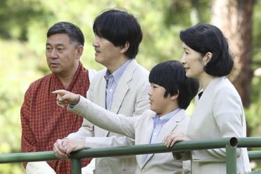 Le prince Hisahito du Japon et ses parents le prince Fumihito d&#039;Akishino et la princesse Kiko au Bhoutan, le 20 août 2019