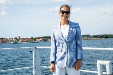La princesse Victoria de Suède à Simrishamn, le 22 août 2019