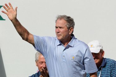 George W. Bush à la President&#039;s Cup, le 28 septembre 2017.
