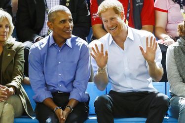 Barack Obama et le prince Harry aux Invictus Games à Toronto vendredi. 