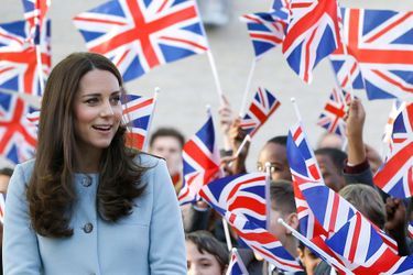 Enceinte de six mois, la princesse en sortie officielle à Londres, le 19 janvier, avant de s’envoler en famille pour l’île Moustique.