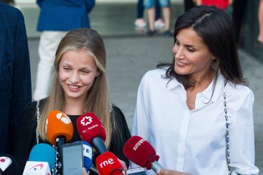 La princesse Leonor et la reine Letizia d&#039;Espagne à Madrid, le 27 août 2019