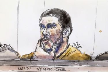 Mehdi Nemmouche lors de son procès. 