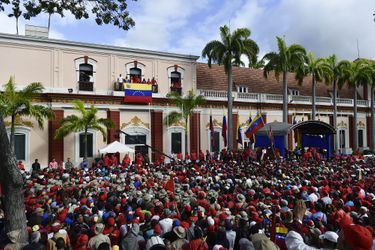 Le palais de Miraflores, à Caracas, le 23 janvier.