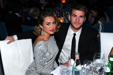 Miley Cyrus et Liam Hemsworth en 2012