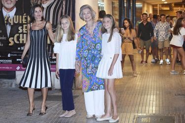 La reine Letizia d'Espagne sur l'île de Majorque, le 2 août 2019