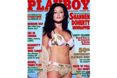 Shannen Doherty en couverture de Playboy