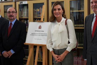 La reine Letizia d'Espagne à Teruel, le 27 septembre 2017