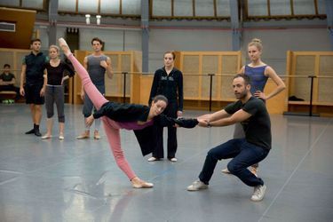 Répétition du ballet « Clear, Loud, Bright, Forward » dans le studio Petipa de l’Opéra, samedi 19 septembre.