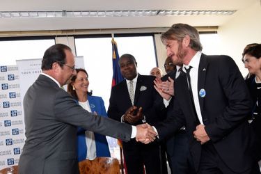 François Hollande retrouve son ami Sean Penn à New York